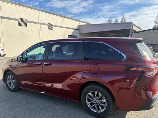 Red 2021 Toyota Sienna XLE