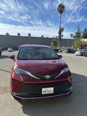 Red 2021 Toyota Sienna XLE