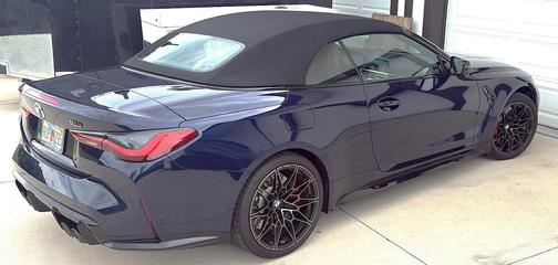 Blue 2022 BMW M4 Competition xDrive