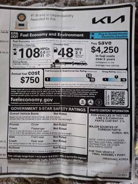 Blue 2023 Kia Niro Plug-In Hybrid EX