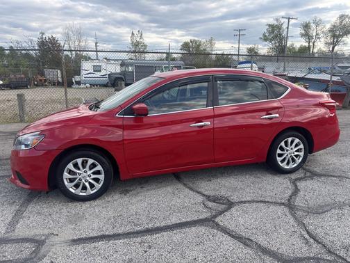 Red 2018 Nissan Sentra SV
