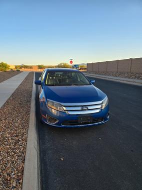 Blue 2012 Ford Fusion SEL