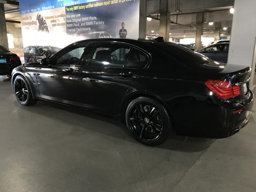 Black 2010 BMW 750 Li