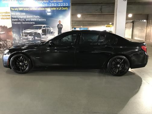 Black 2010 BMW 750 Li