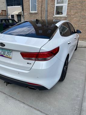 White 2016 Kia Optima EX