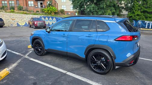 Blue 2026 Toyota Corolla Cross Hybrid XSE