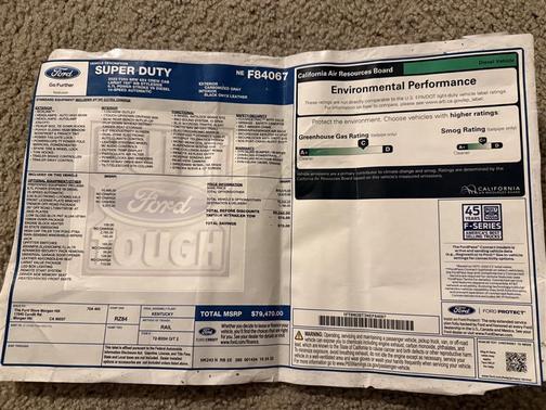 Gray 2022 Ford F-250 Lariat