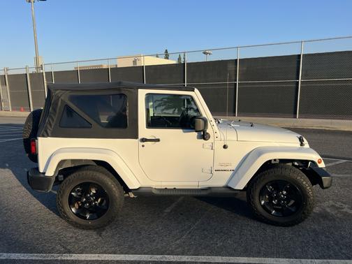 White 2014 Jeep Wrangler Sahara