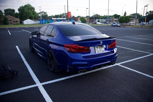 Blue 2018 BMW M5 Base