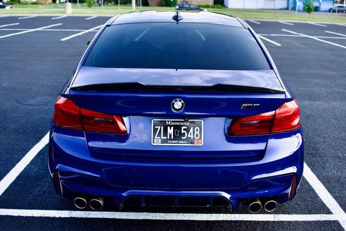 Blue 2018 BMW M5 Base