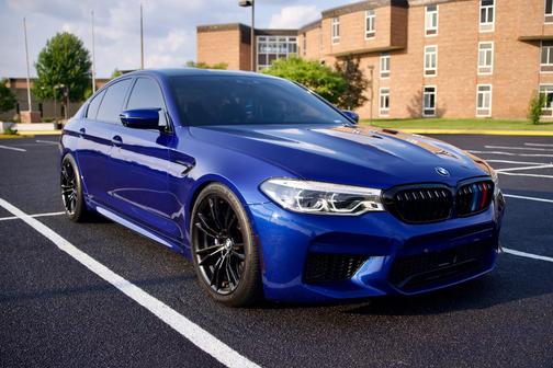 Blue 2018 BMW M5 Base