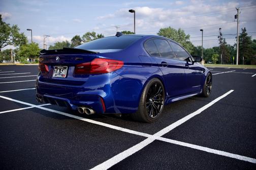 Blue 2018 BMW M5 Base