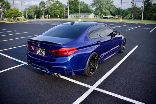 Blue 2018 BMW M5 Base