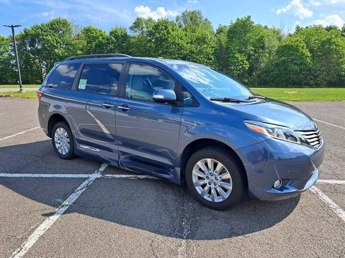 Blue 2015 Toyota Sienna Limited Premium