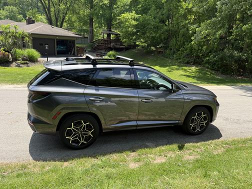 Gray 2024 Hyundai TUCSON Hybrid N Line