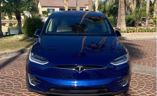Blue 2017 Tesla Model X 100D