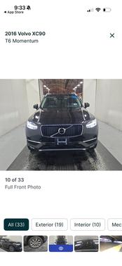 Black 2016 Volvo XC90 T6 Momentum