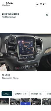 Black 2016 Volvo XC90 T6 Momentum