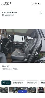 Black 2016 Volvo XC90 T6 Momentum