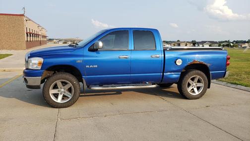 Blue 2008 Dodge Ram 1500 SLT Quad Cab