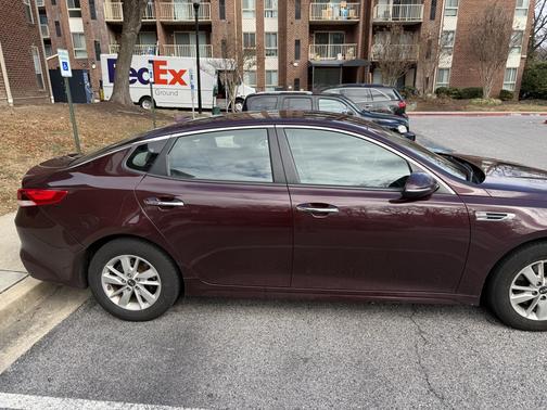 Red 2018 Kia Optima LX