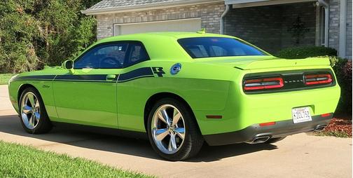 Green 2015 Dodge Challenger R/T Plus