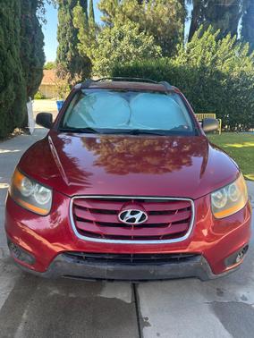 Red 2011 Hyundai SANTA FE GLS
