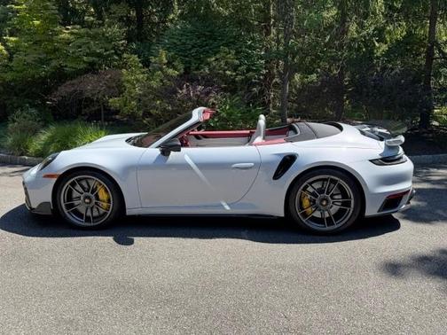Gray 2024 Porsche 911 Turbo S Cabriolet