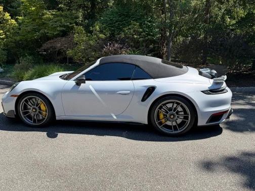 Gray 2024 Porsche 911 Turbo S Cabriolet