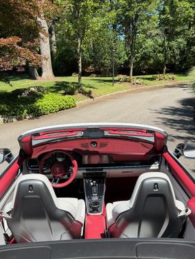 Gray 2024 Porsche 911 Turbo S Cabriolet