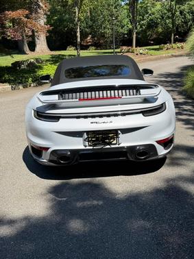 Gray 2024 Porsche 911 Turbo S Cabriolet
