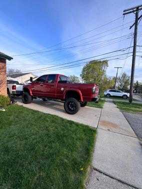 Orange 2008 Dodge Ram 1500 SLT Quad Cab