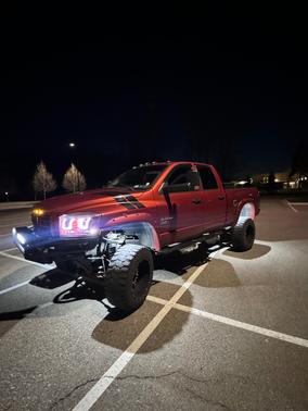 Orange 2008 Dodge Ram 1500 SLT Quad Cab