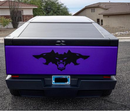 Purple 2024 Tesla Cybertruck Cyberbeast