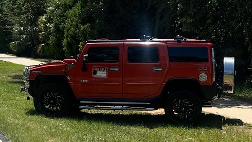 Red 2008 Hummer H2 Base