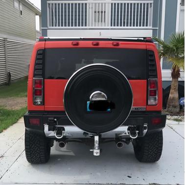 Red 2008 Hummer H2 Base