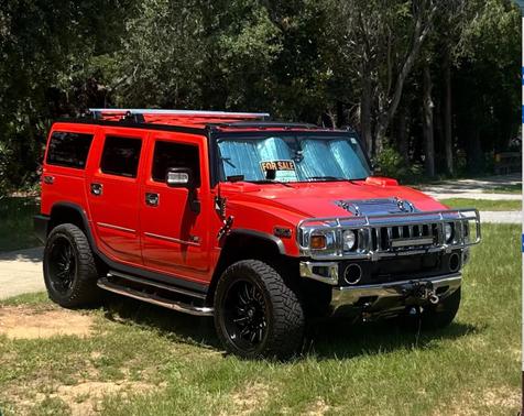 Red 2008 Hummer H2 Base