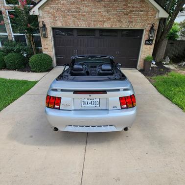 Silver 2001 Ford Mustang SVT Cobra