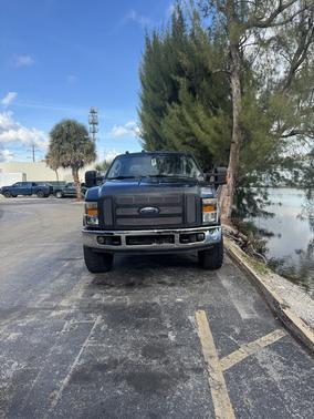 Blue 2008 Ford F-250 XLT Crew Cab Super Duty