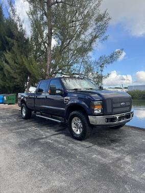 Blue 2008 Ford F-250 XLT Crew Cab Super Duty