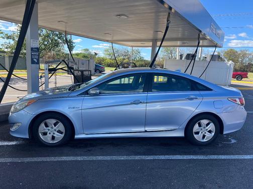 Blue 2012 Hyundai SONATA Hybrid Base