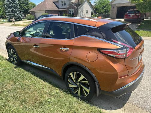 Orange 2015 Nissan Murano Platinum