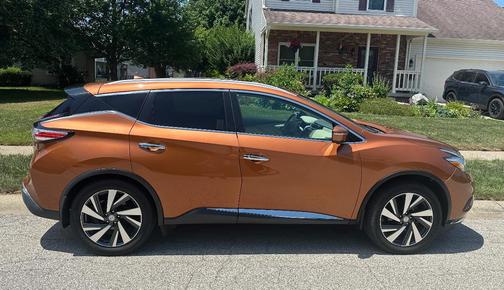 Orange 2015 Nissan Murano Platinum