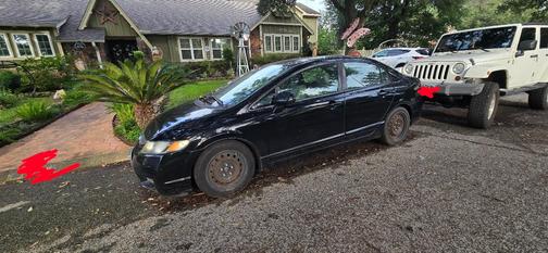 Black 2010 Honda Civic LX