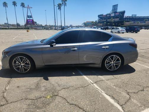 Gray 2014 INFINITI Q50 Hybrid Sport