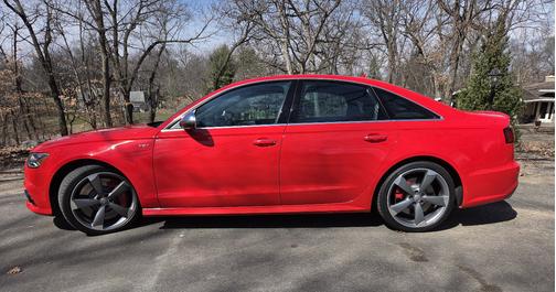 Red 2017 Audi S6 4.0T Prestige