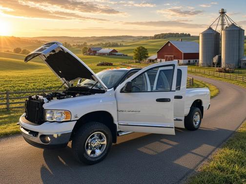 White 2005 Dodge Ram 3500 ST Quad Cab DRW