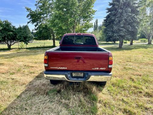 Red 2001 Toyota Tundra Limited Access Cab
