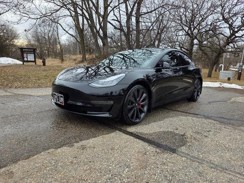 Black 2020 Tesla Model 3 Performance