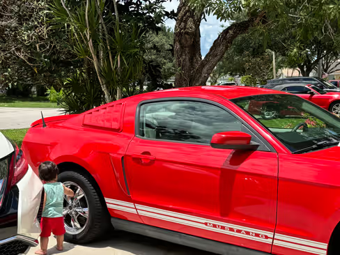 Red 2011 Ford Mustang V6